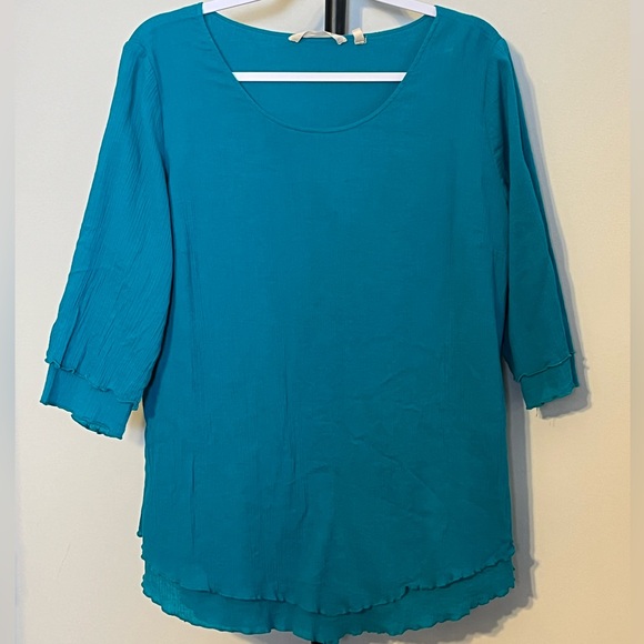 Soft Surroundings Blue Women's Blouse - Picture 2 of 6